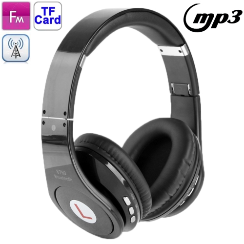 Sport Bluetooth MP3 Stereo Player Headset with Mic, Support TF Card / FM Radio / Handfree Function (Black)